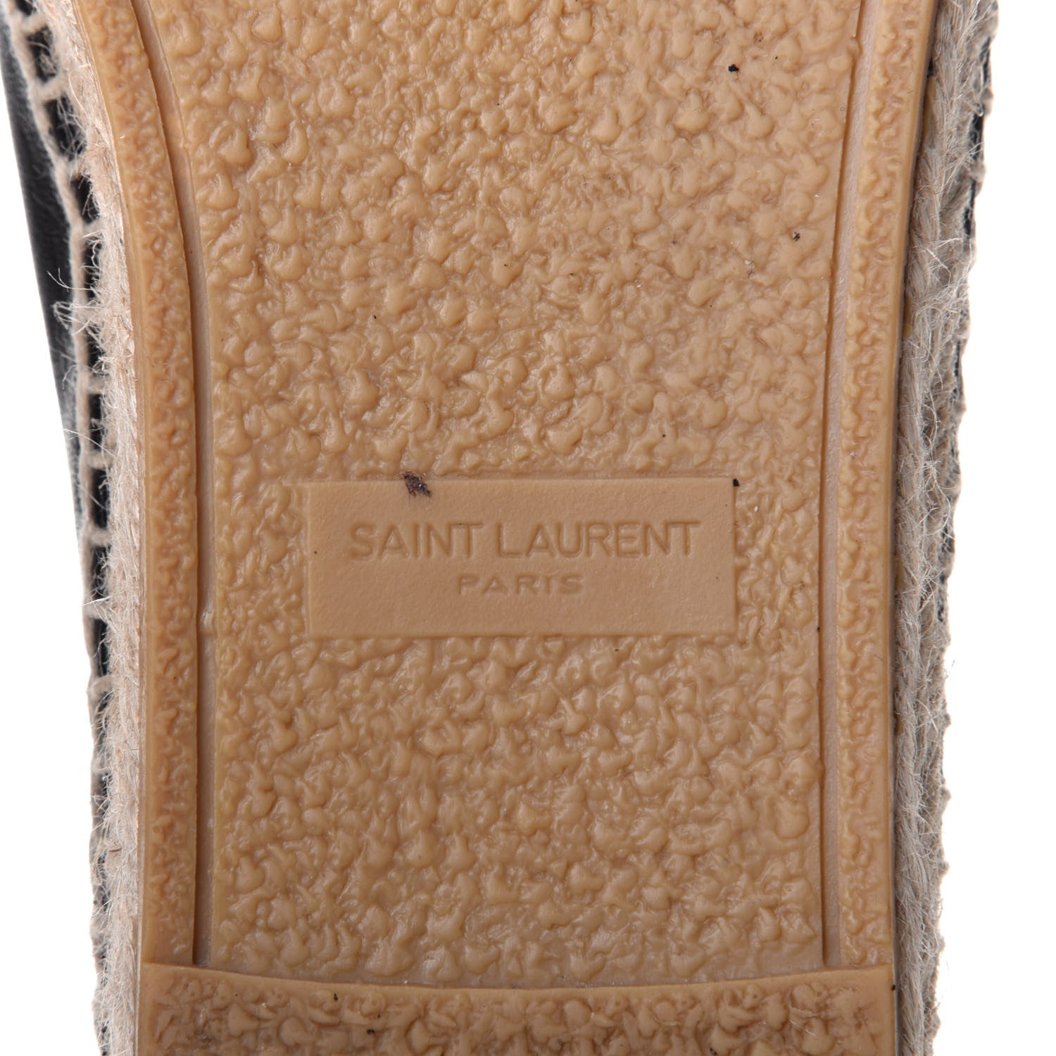 Saint Laurent Lambskin Monogram Espadrilles 41 Black 8 of 10
