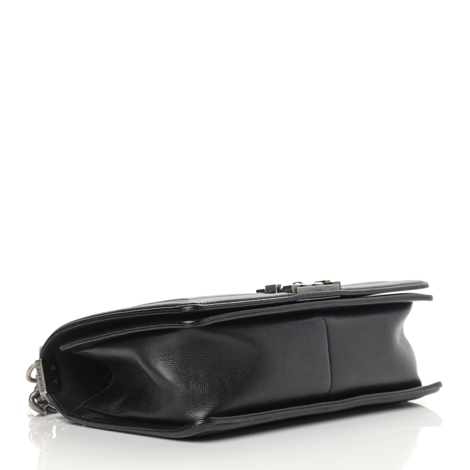Chanel Calfskin Double Stitch Medium Boy Flap Black 4 of 12