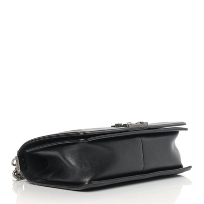 Chanel Calfskin Double Stitch Medium Boy Flap Black 4 of 12