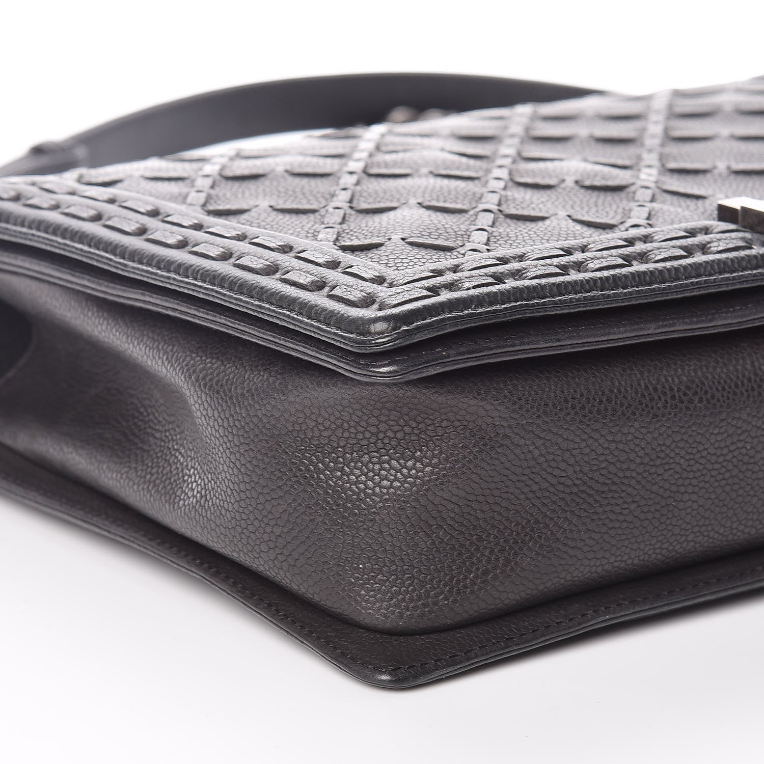 Chanel Caviar Stitched Large Boy Flap Black 13 of 14
