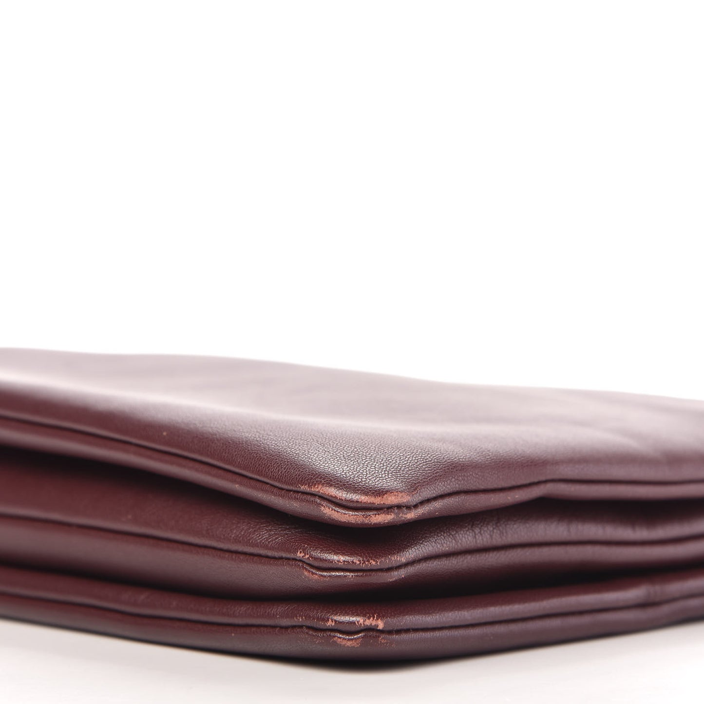 Lambskin Large Trio Crossbody Bag Burgundy