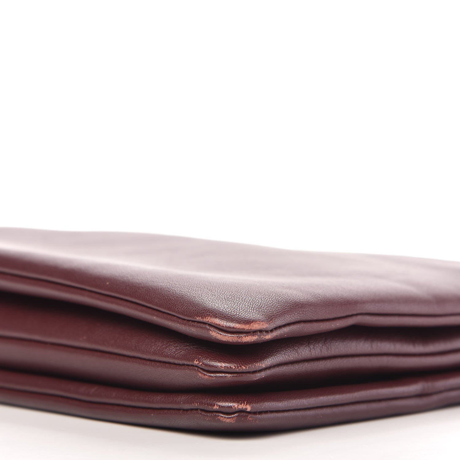 Celine Lambskin Large Trio Crossbody Bag Burgundy 9 of 11