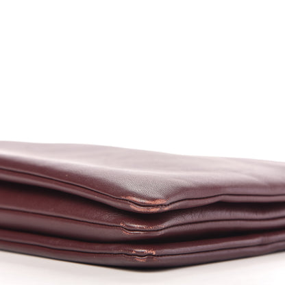 Celine Lambskin Large Trio Crossbody Bag Burgundy 9 of 11