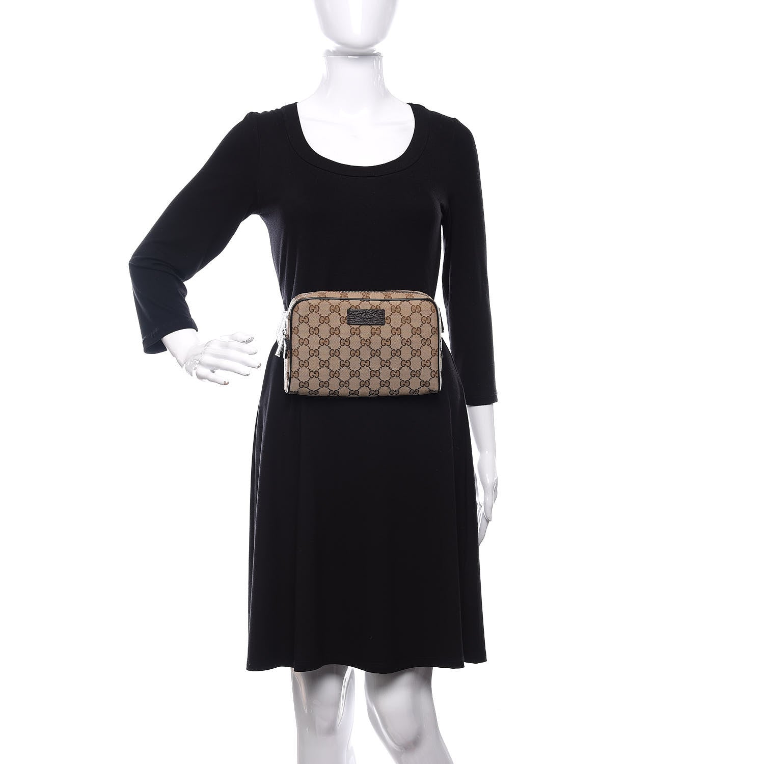 Gucci Monogram Belt Bag Dark Brown 3 of 19