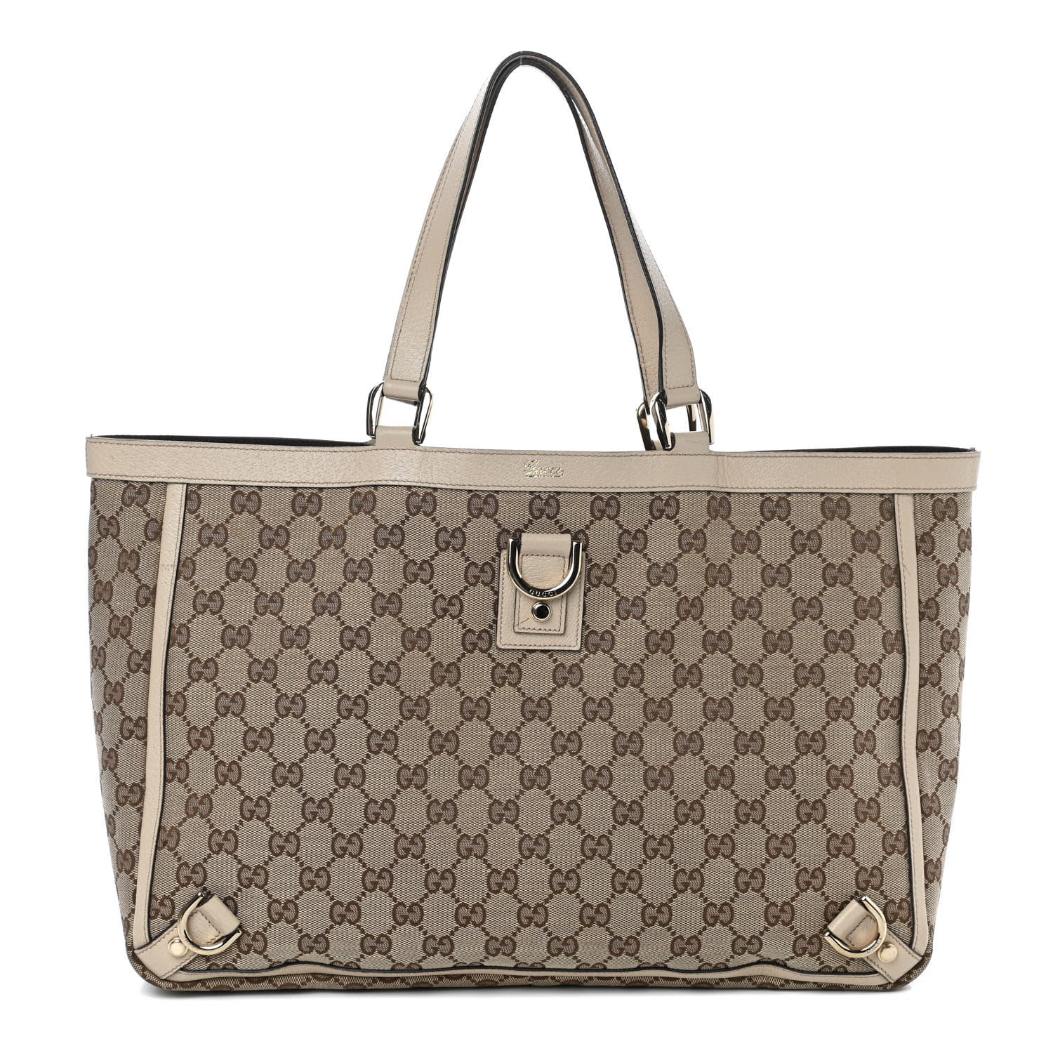 Gucci Monogram Large Abbey Tote Off White 1 of 9