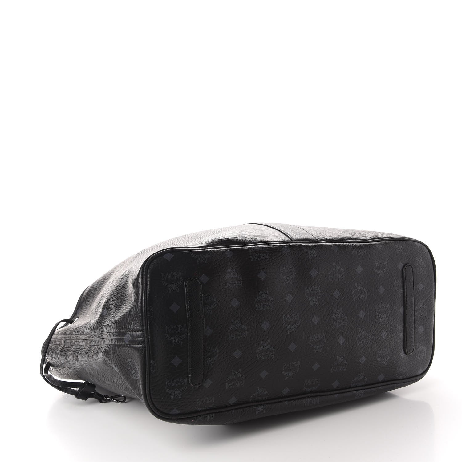 MCM Visetos Large Liz Reversible Shopper Tote Black 4 of 15