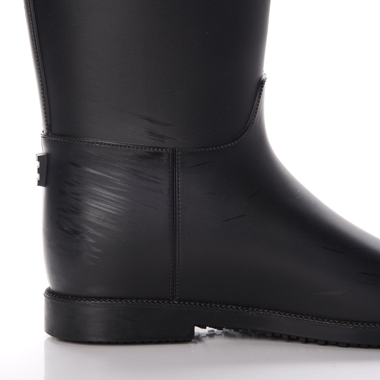 Rubber Roscot Belted Rain Boots 38 Black