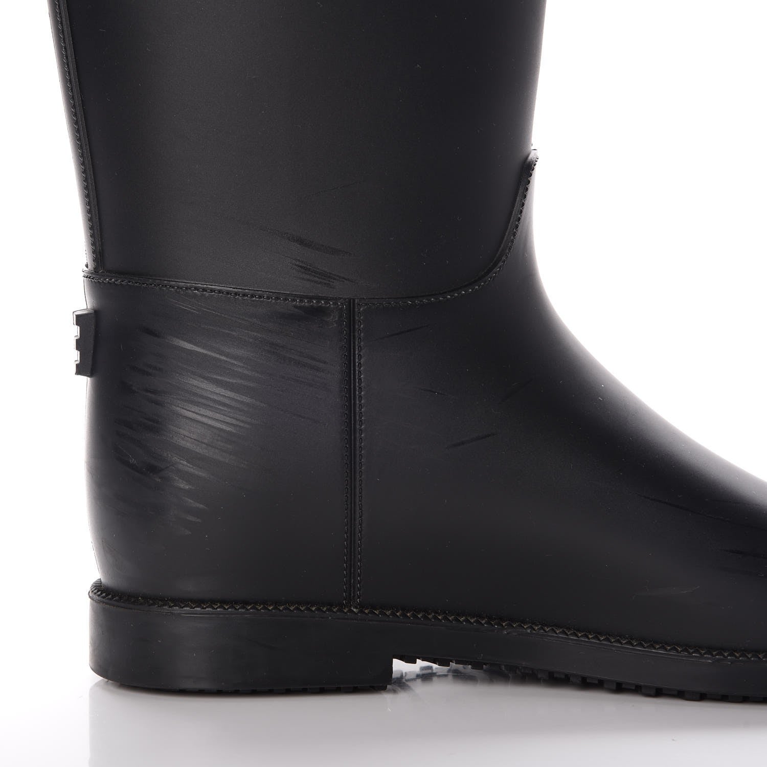 Burberry Rubber Roscot Belted Rain Boots 38 Black 13 of 13
