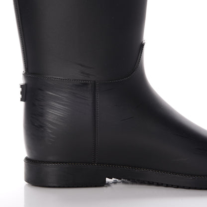 Burberry Rubber Roscot Belted Rain Boots 38 Black 13 of 13