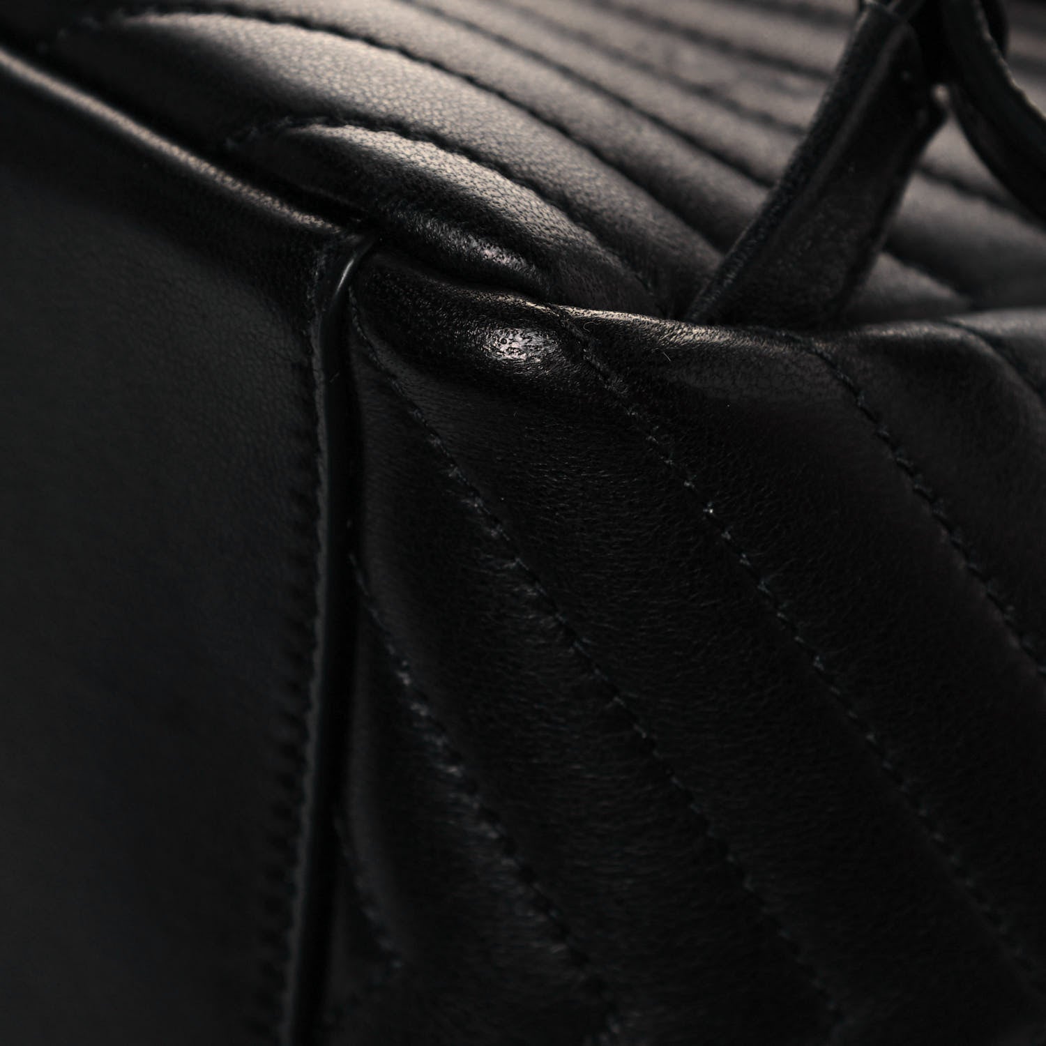 Saint Laurent Lambskin Matelasse Monogram Joe Backpack Black 11 of 12
