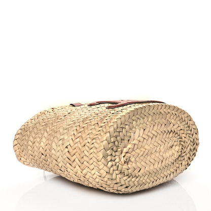 Celine Raffia Calfskin Triomphe Teen Panier Tan 4 of 9