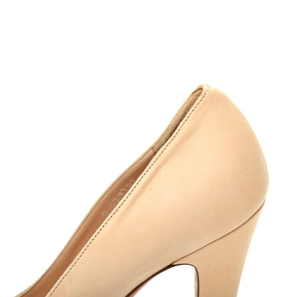 Chanel Lambskin Cap Toe CC Pumps 41 Beige Black 9 of 10