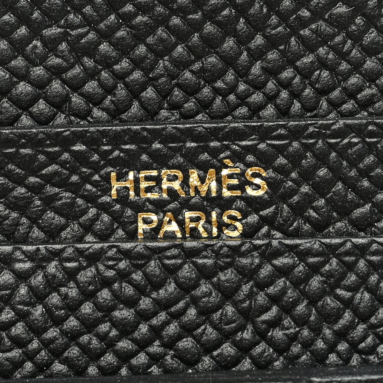 Hermes Epsom Bearn Compact Wallet Black 6 of 7