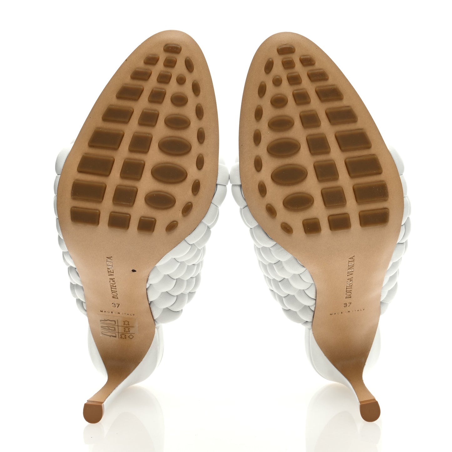 Nappa Padded Intreccio The Curve Sandals 37 Optic White