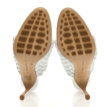 Bottega Veneta Nappa Padded Intreccio The Curve Sandals 37 Optic White 5 of 8