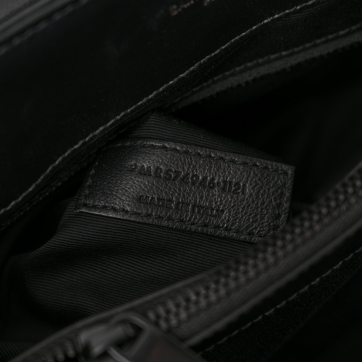 Calfskin Y Quilted Monogram Monochrome Medium Loulou Chain Satchel Black