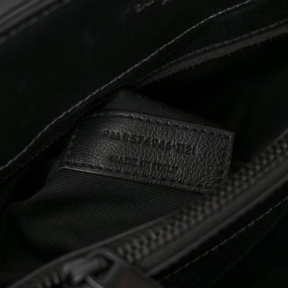 Saint Laurent Calfskin Y Quilted Monogram Monochrome Medium Loulou Chain Satchel Black 7 of 11