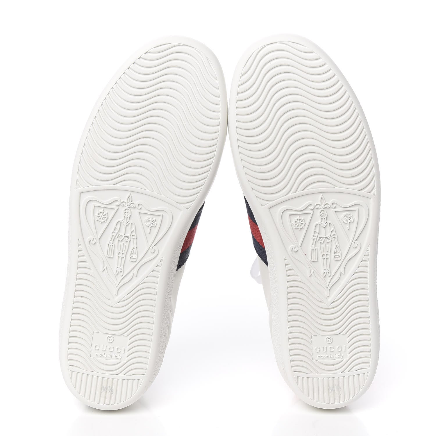 Gucci Calfskin Ayers Crystal Web Kingsnake Embroidered Womens Ace Sneakers 34.5 Green Red 5 of 10