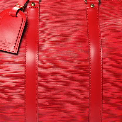 Louis Vuitton Epi Keepall 45 Castillan Red 7 of 14