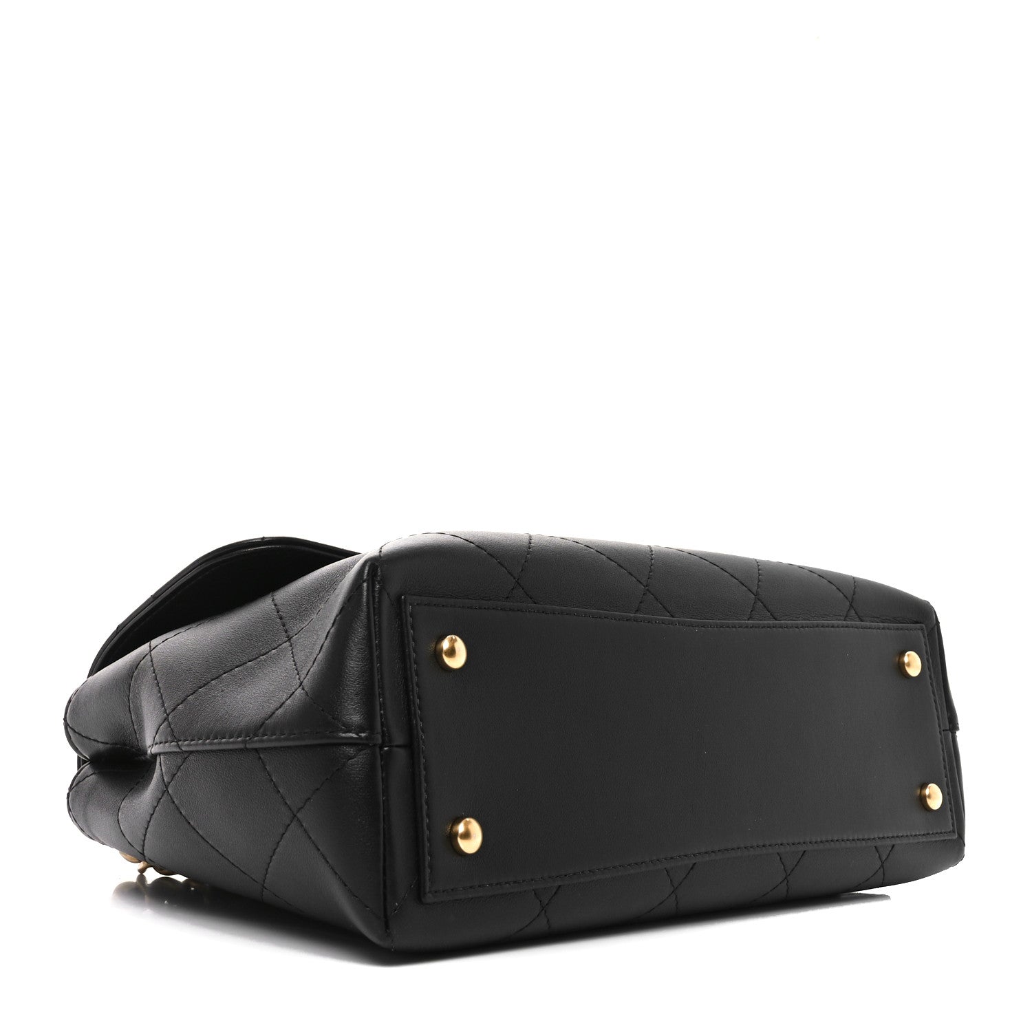 Chanel Calfskin Large Top Handle Flap Black 4 of 10
