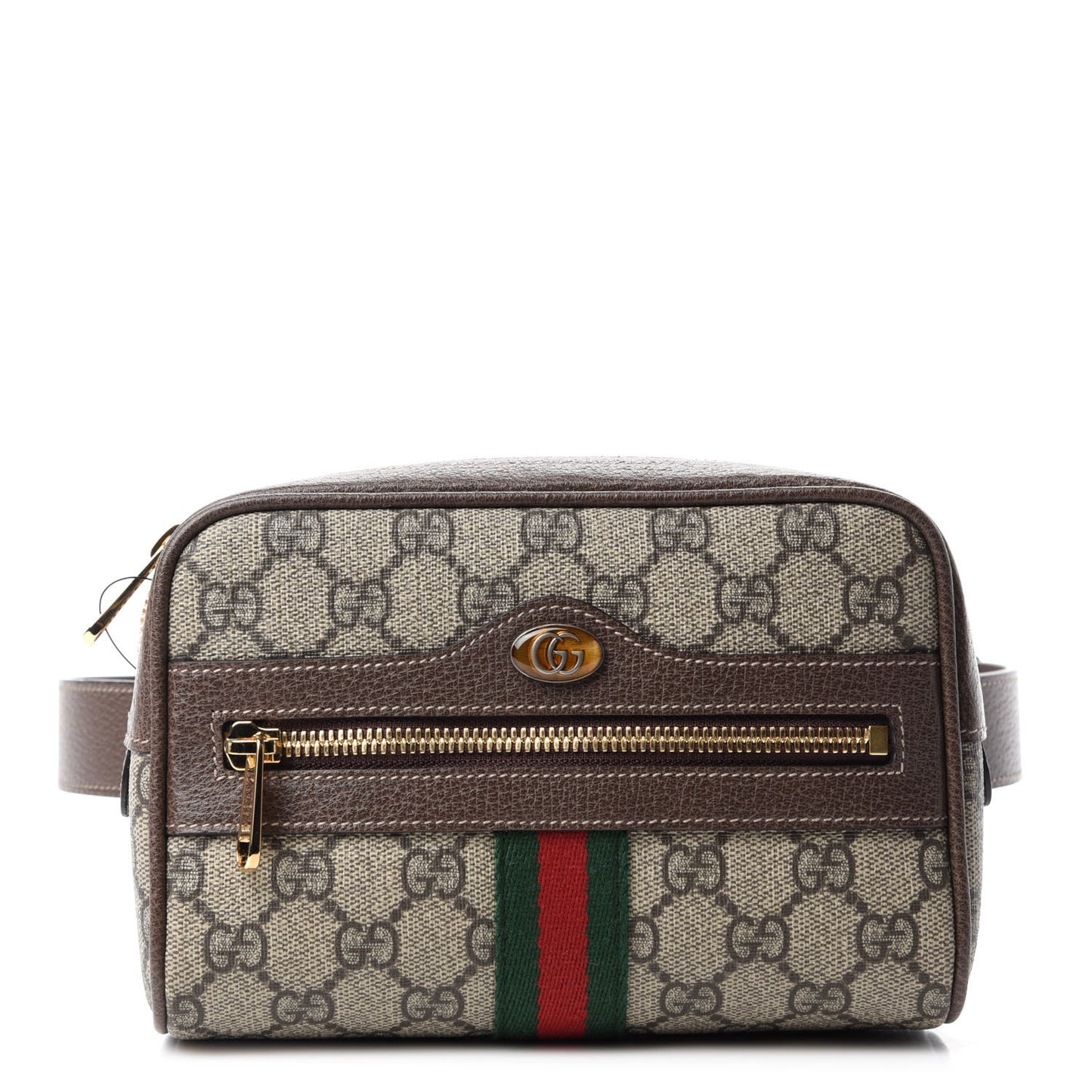 GG Supreme Monogram Small Ophidia Belt Bag 65 26 Dark Brown