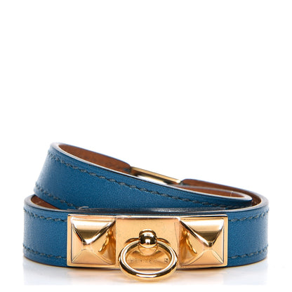Hermes Tadelakt Rivale Double Tour XS Bleu Izmir 1 of 8