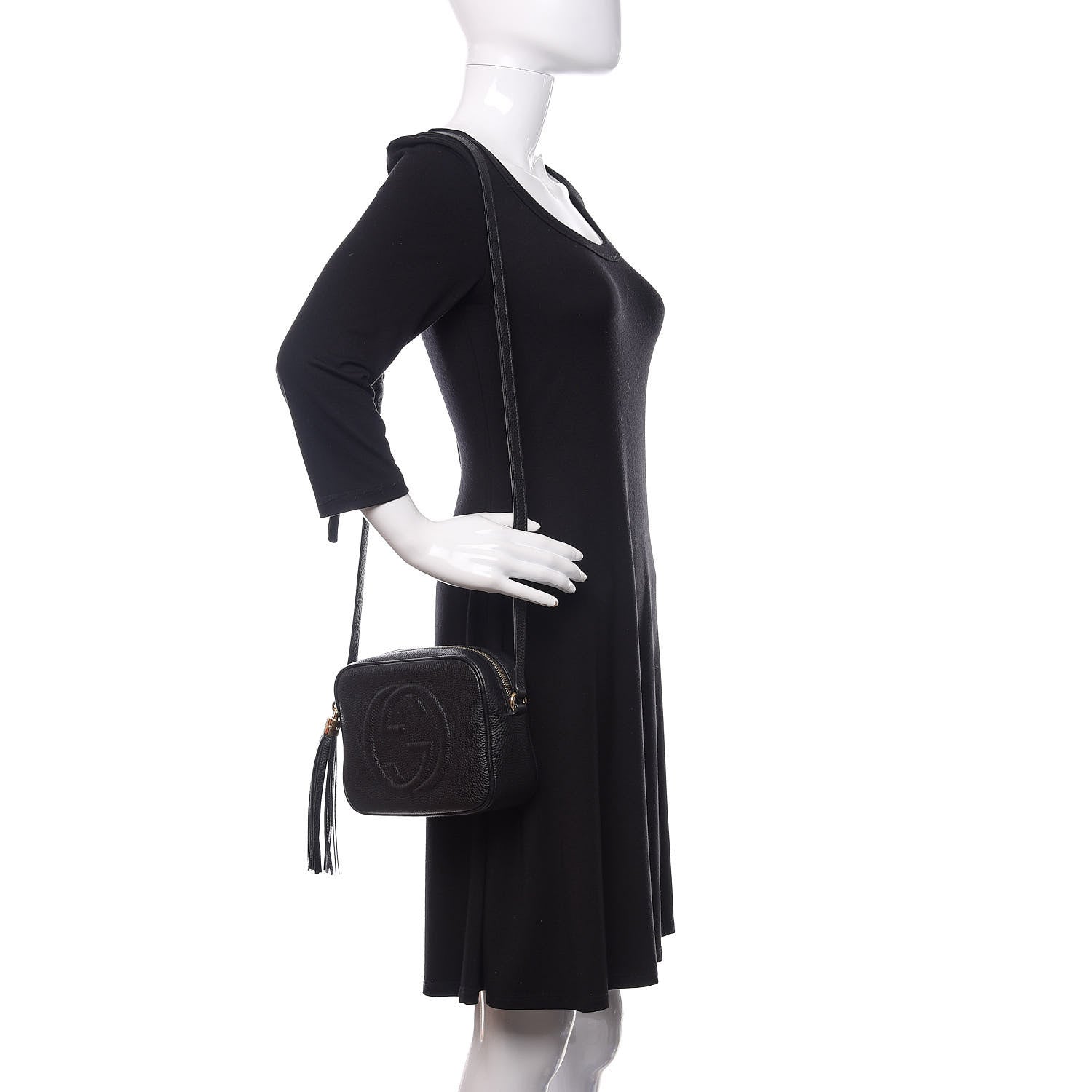 Gucci Pebbled Calfskin Small Soho Disco Bag Black 2 of 11