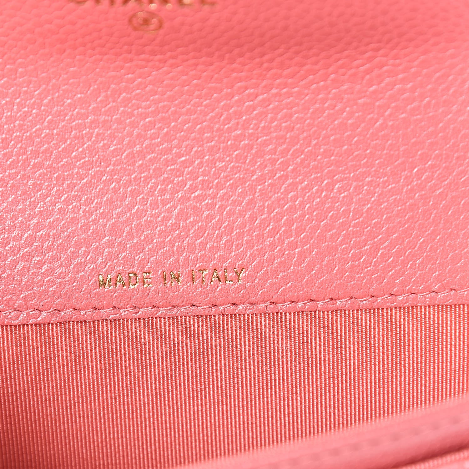 Chanel Iridescent Caviar Quilted Flap Card Holder Pink 7 of 9