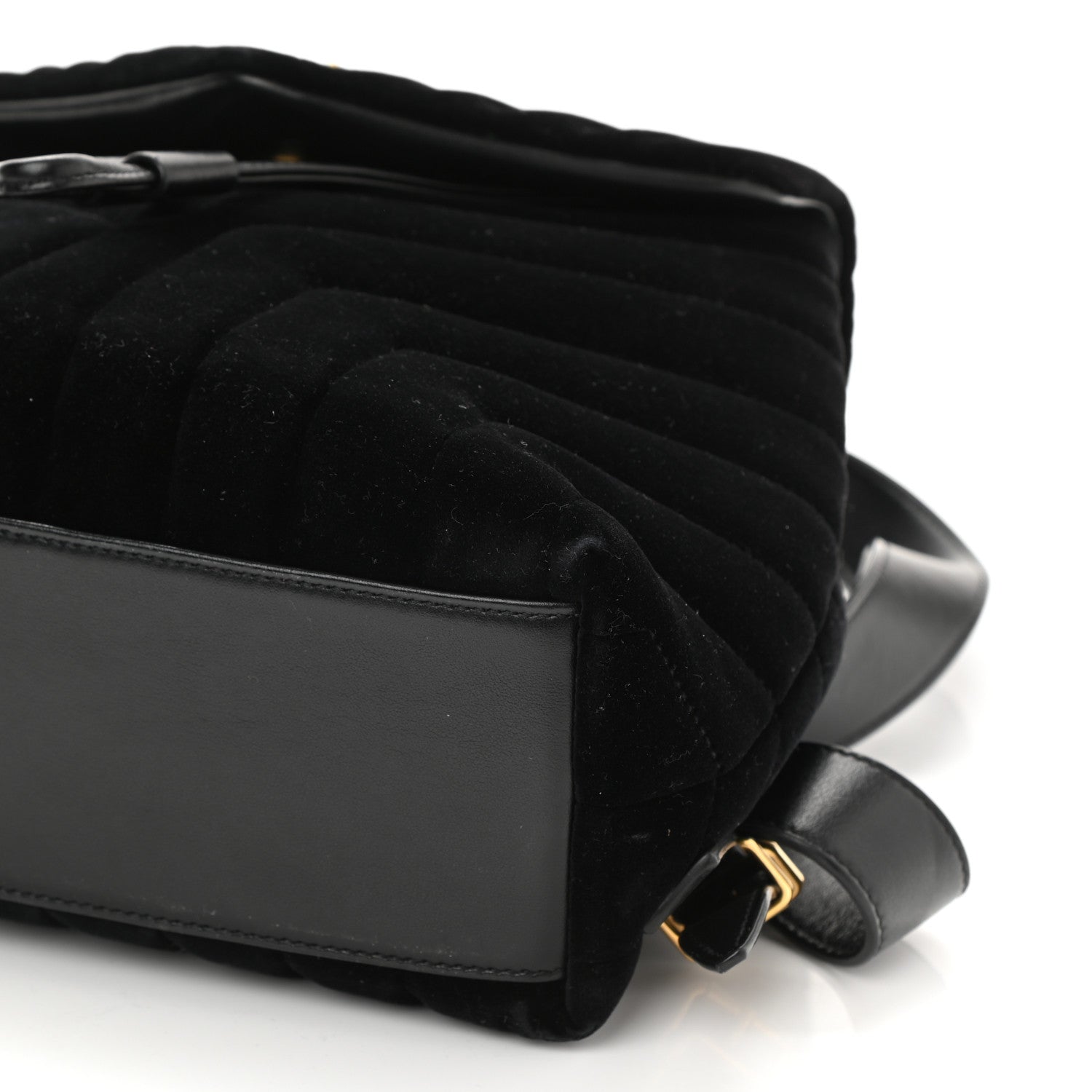Saint Laurent Velvet Y Quilted Monogram Small Loulou Backpack Black 10 of 10