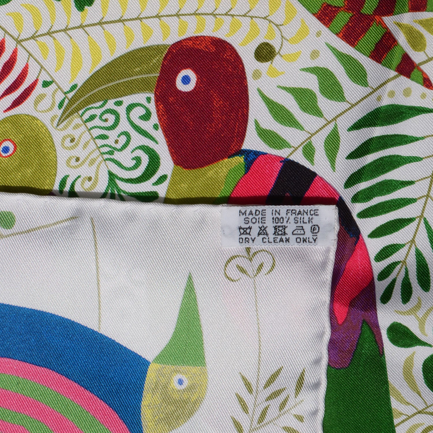 Hermes Silk Le Bal Des Oiseaux Scarf 90 5 of 5