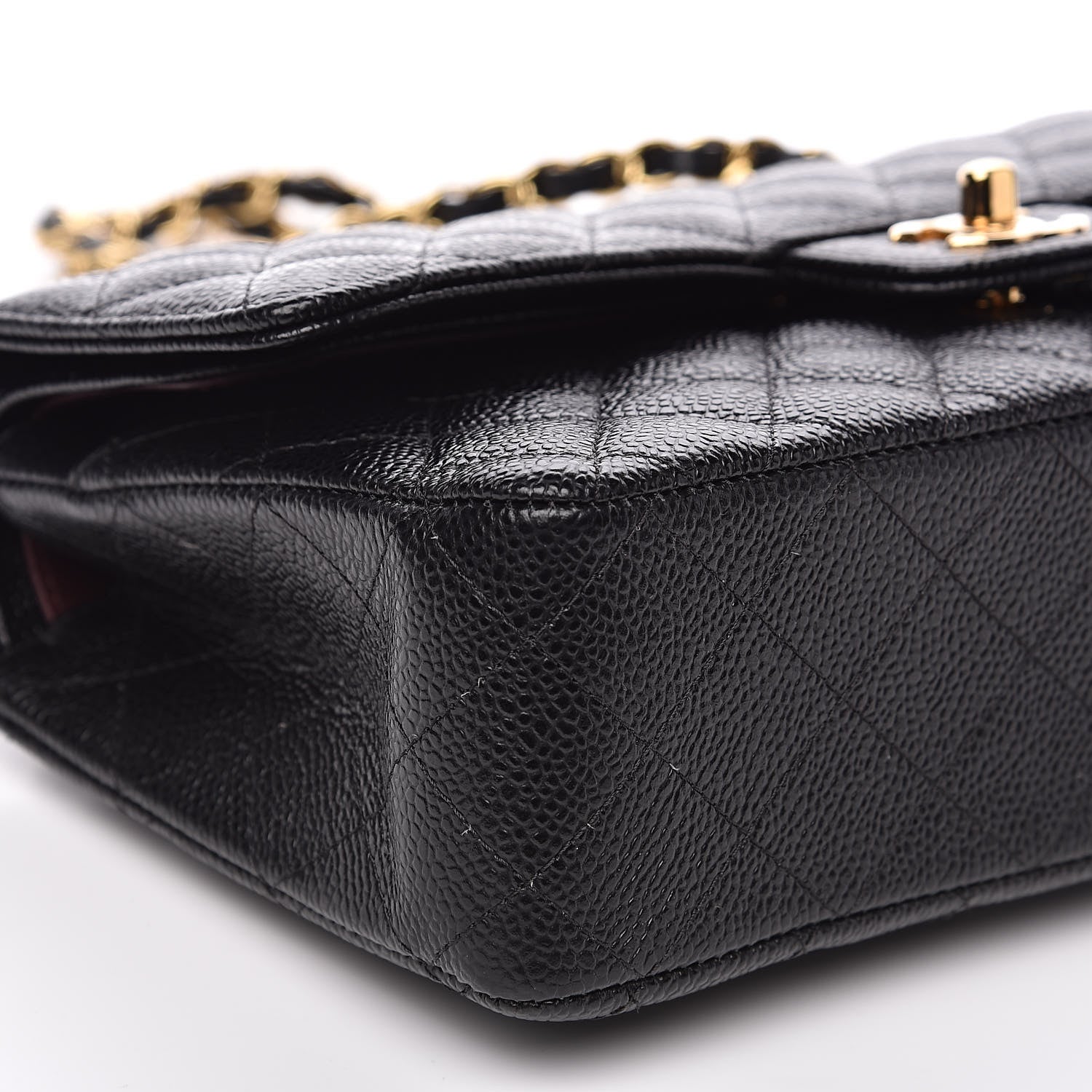 Chanel Caviar Quilted Medium Double Flap Black 8 of 10
