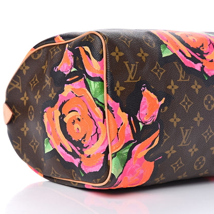 Louis Vuitton Monogram Roses Speedy 30 8 of 9