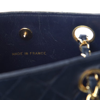 Chanel Lambskin Quilted Crossbody Navy 7 of 10