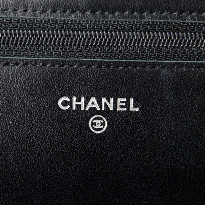 Chanel Caviar Timeless CC Wallet On Chain WOC Black 6 of 8