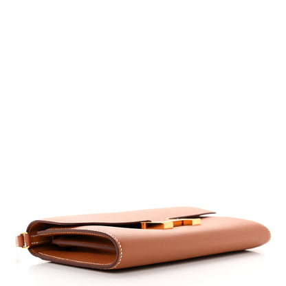 Hermes Evercolor Constance Wallet To Go Gold 4 of 10