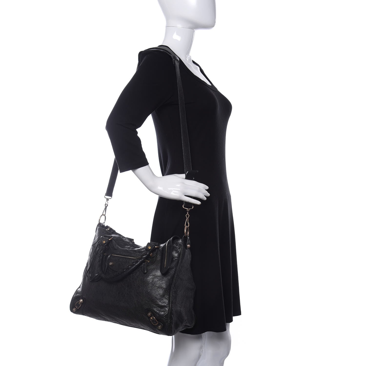 Balenciaga Agneau Giant 12 Rose Gold Hardware Velo Black 2 of 9