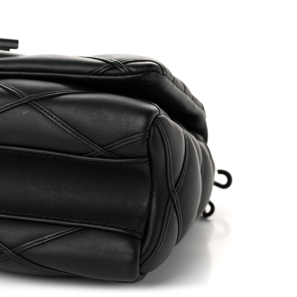 Louis Vuitton Lambskin Malletage Monochrome Top Handle GO-14 MM Black 10 of 10