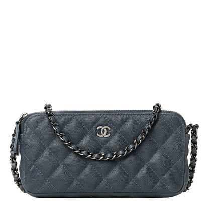 Chanel Caviar Quilted Small Clutch With Chain Grey 1 of 15