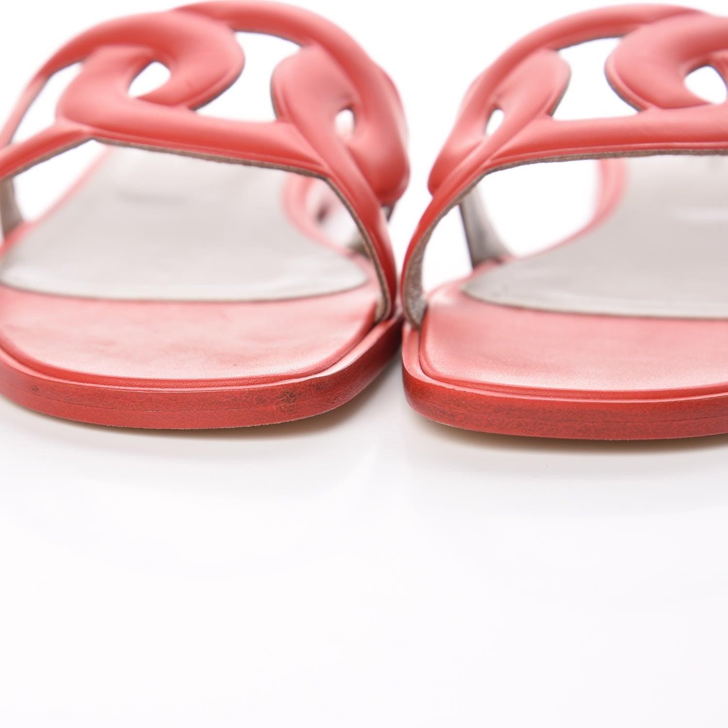 Hermes Calfskin Omaha Sandals 37.5 Pavot 8 of 11
