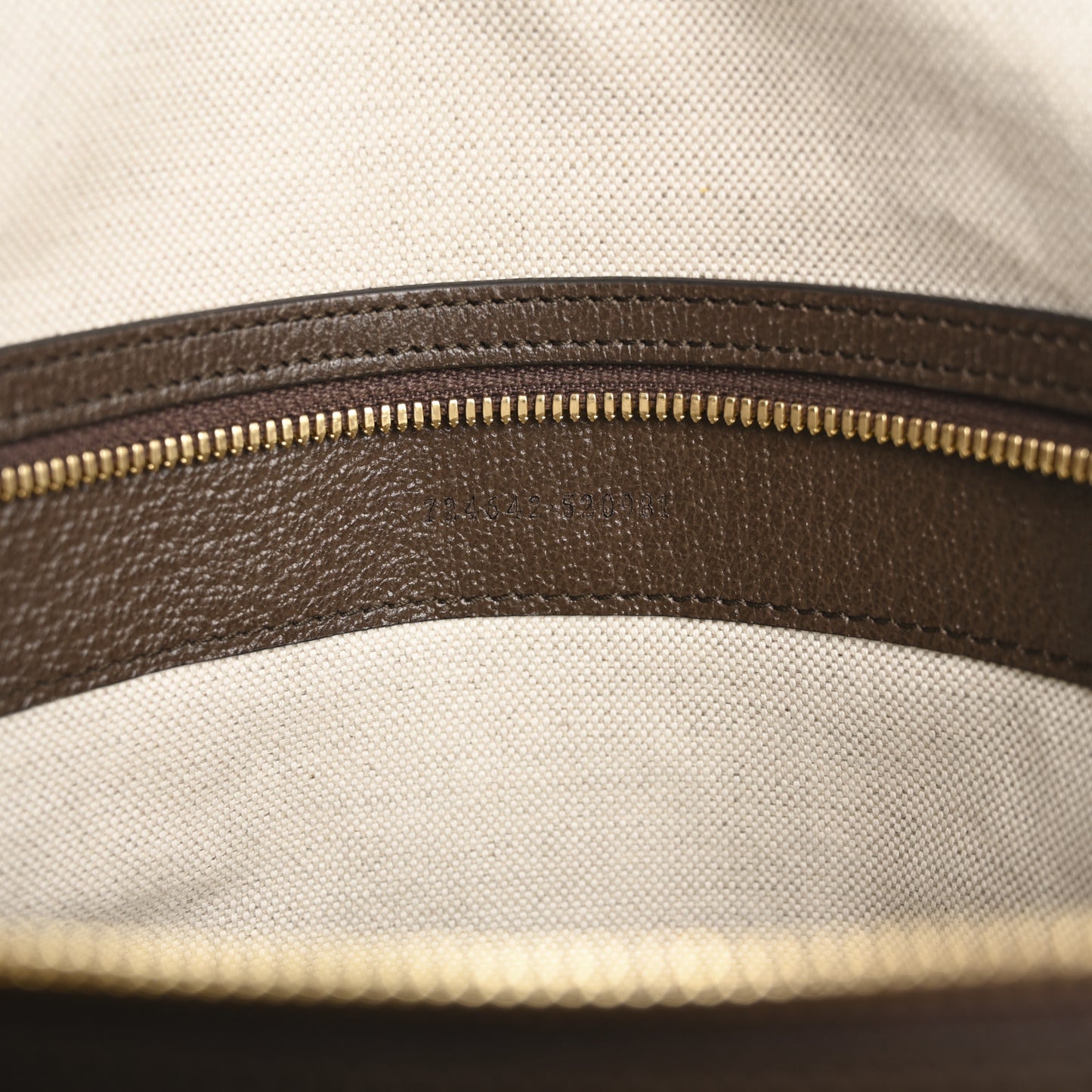 Monogram Jumbo GG Textured Dollar Calfskin Web Medium Duffle Bag Camel Ebony