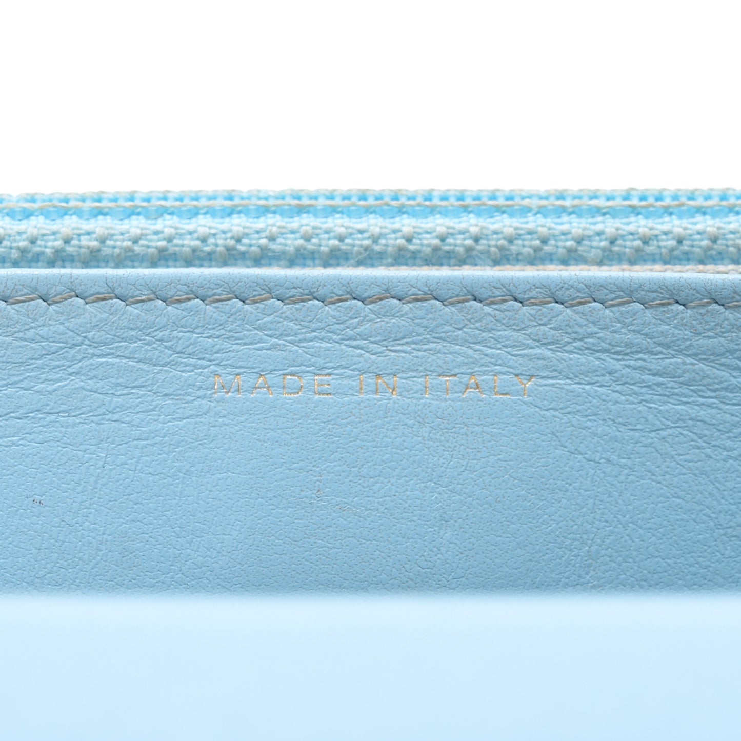 Lambskin Quilted Chanel 19 Wallet On Chain WOC Light Blue