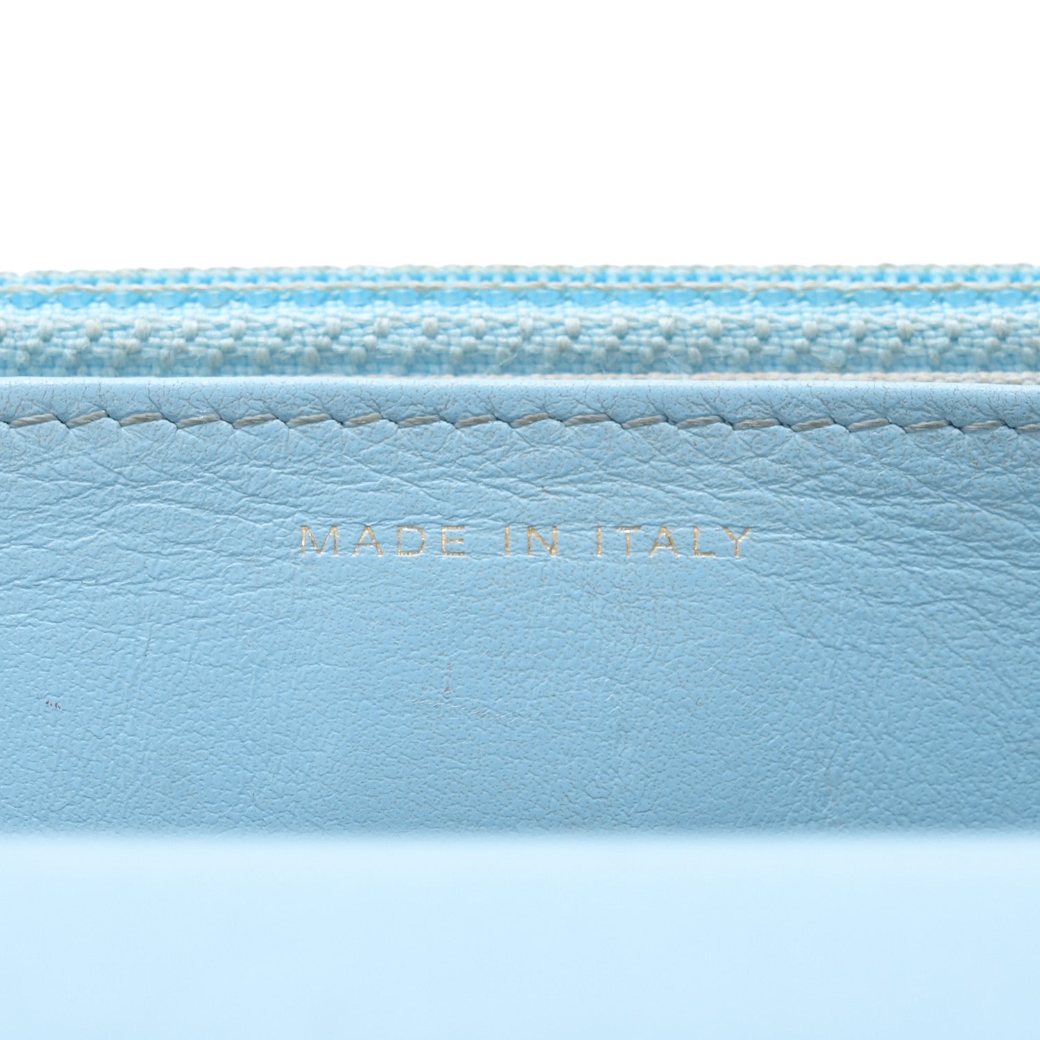 Chanel Lambskin Quilted Chanel 19 Wallet On Chain WOC Light Blue 7 of 14