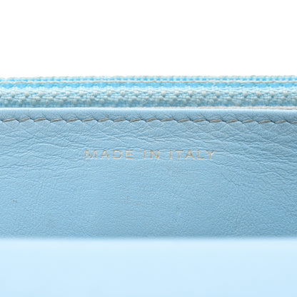 Chanel Lambskin Quilted Chanel 19 Wallet On Chain WOC Light Blue 7 of 14