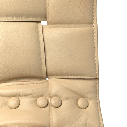 Bottega Veneta Lambskin Maxi Intreccio Padded Chain Cassette Crossbody Bag Porridge 7 of 9