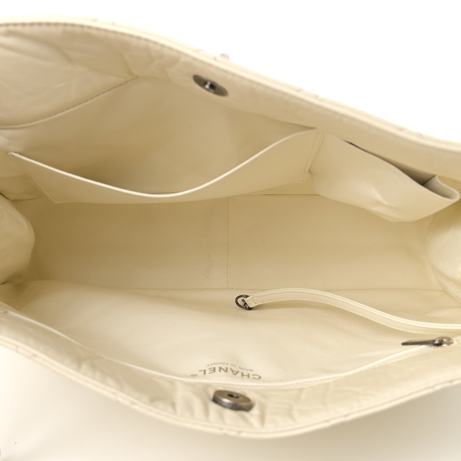Chanel Aged Calfskin Quilted Reissue 2.55 Tote Ivory 5 of 12