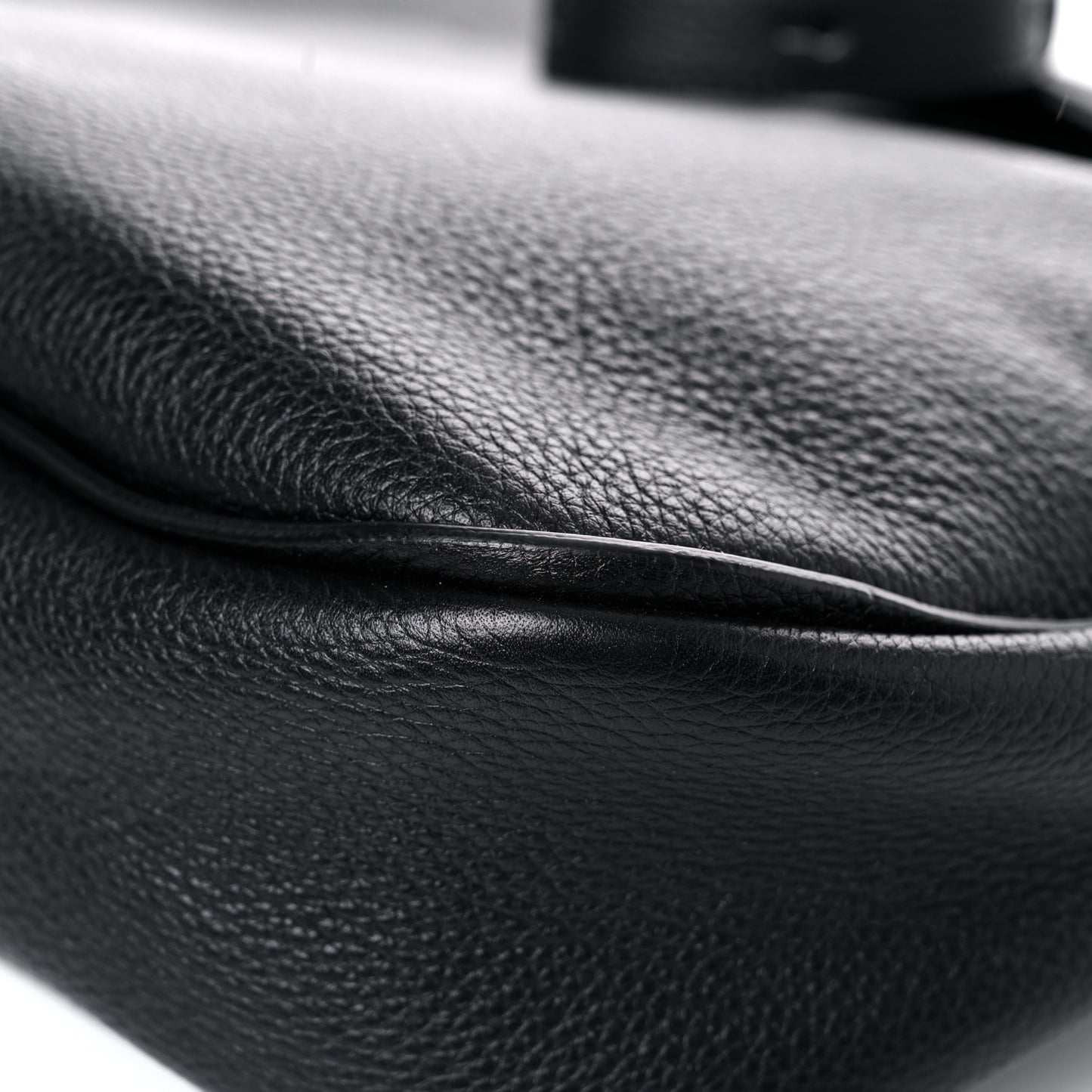 Calfskin Reverse Hobo Black