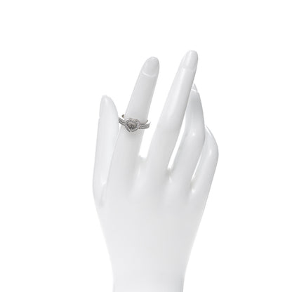 Chopard 18K White Gold Diamond Happy Heart Ring 53 6.25 2 of 4