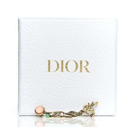 Christian Dior Metal Resin J'Adior Climber Earring Aged Gold 6 of 6