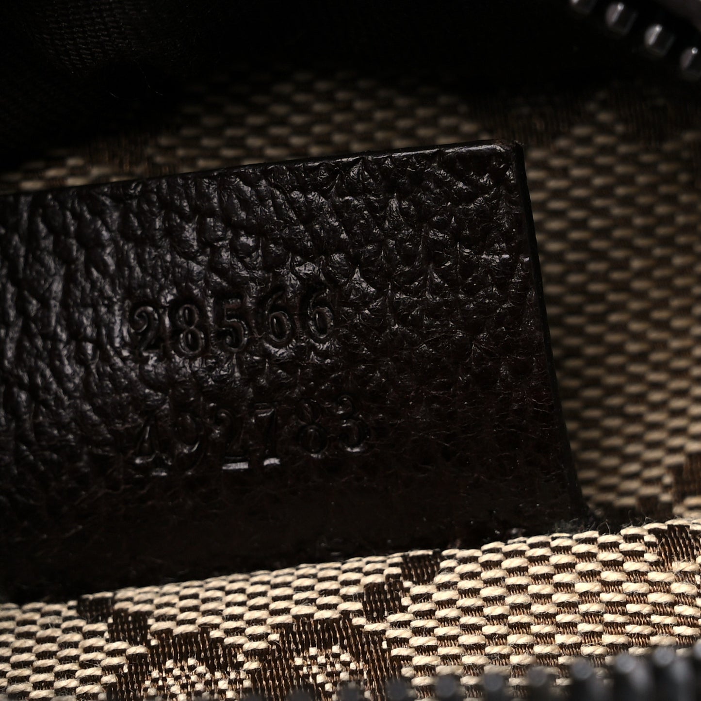 GG Monogram Double Pocket Belt Bag Dark Brown