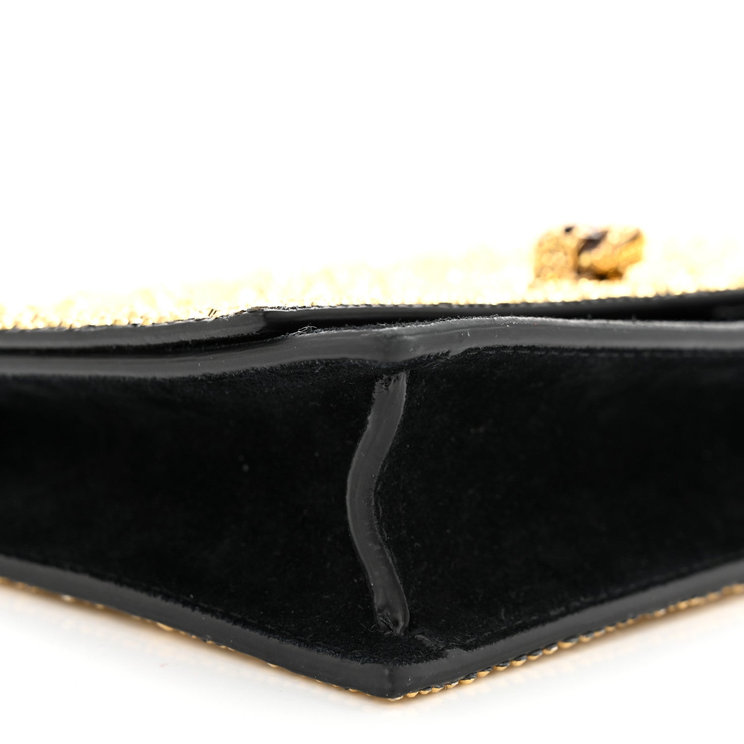 Alexander McQueen Suede Studded Mini Skull Chain Crossbody Bag Black 8 of 10